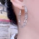 thumbnail image 5 of Aretes de Aro Grandes de Plata para Mujer, Aretes de Aro de Cristal de Circonia Cúbica, Poste de Plata Esterlina 925 Hipoalergénico Aretes de Círculo Grande, Joyería de Moda Brillante Regalo para, 5 of 5