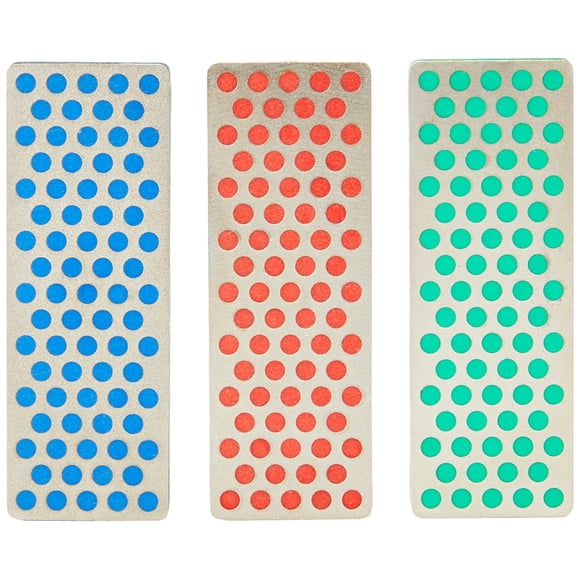 Diamond Machining Technology (DMT) W7EFC Diamond Whetstone Mini Diamond Whetstone, juego de 3