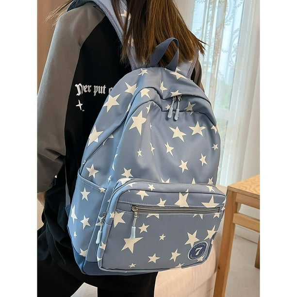 Multifinonal Travel Backpack 2024 Women's Waterproof School Bags Fashion Star Book Bag Mochilas Escolares