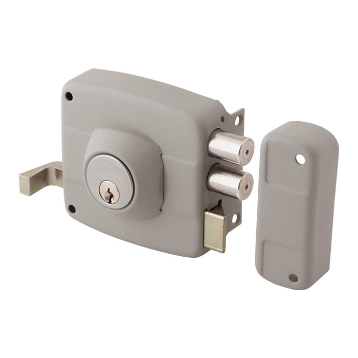 Cerradura Sobreponer Odis 321 Gris Puertas De Madera