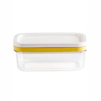Xusx111 - Caja De Almacenamiento De Mantequilla, Caja De Mantequilla Caja De Conservación De Almacenamiento De Mantequilla De Contenedor De Queso Con Tapa Y Red De Corte Para Cocina Restaurante Hornea
