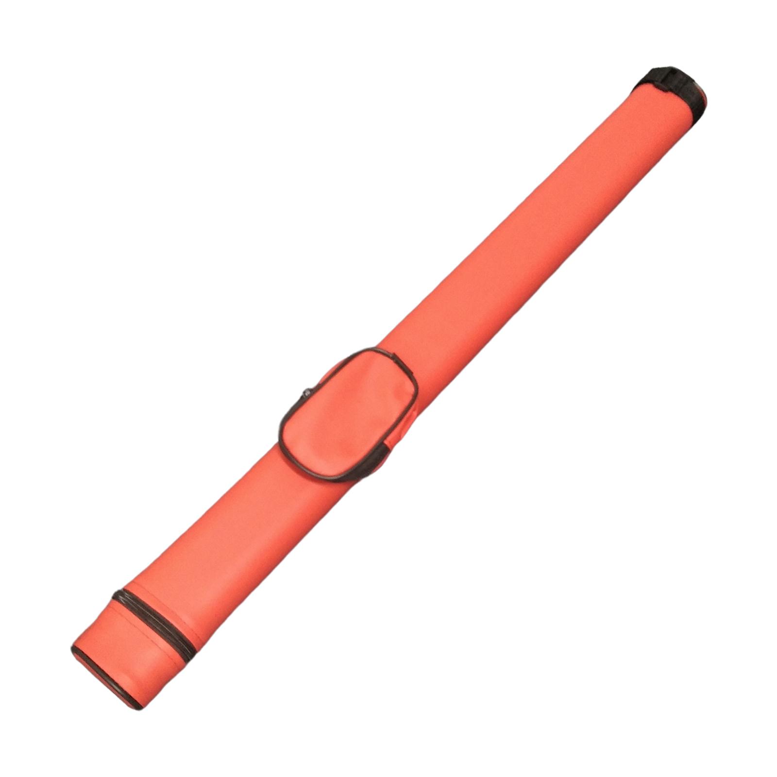 Ioensy - Estuche Para Taco De Billar Estuche Profesional De Cuero De Pu Estuche Rígido Para Taco De Billar 1/2 Rojo