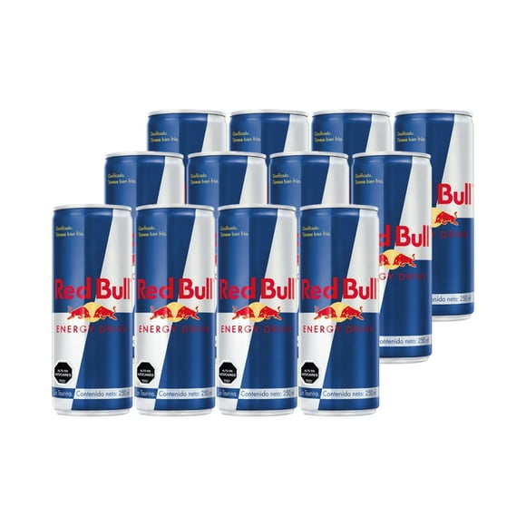 12x Bebida Energética Red Bull 250cc