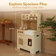 thumbnail image 2 of Play Kitchen Leeshyah de madera con características realistas para niños a partir de 3 años, 2 of 3