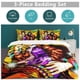 thumbnail image 5 of c11 JoJo's Bizarre Adventure Duvet Cover Set 3-Piece Bedding Set Soft Warm And Comfortable Soft Bed Set with 1 Duvet Cover And 2 Pillowcases for Bedroom All Season 86"x70" j11, 5 of 5