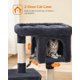 thumbnail image 4 of Feandrea Torre para Gatos 84 cm Percha Grande 2 Cuevas Gris Ahumado, 4 of 9