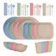 thumbnail image 3 of Pack De 36 Platos Plásticos Reutilizable Colores Surtidos, 3 of 3