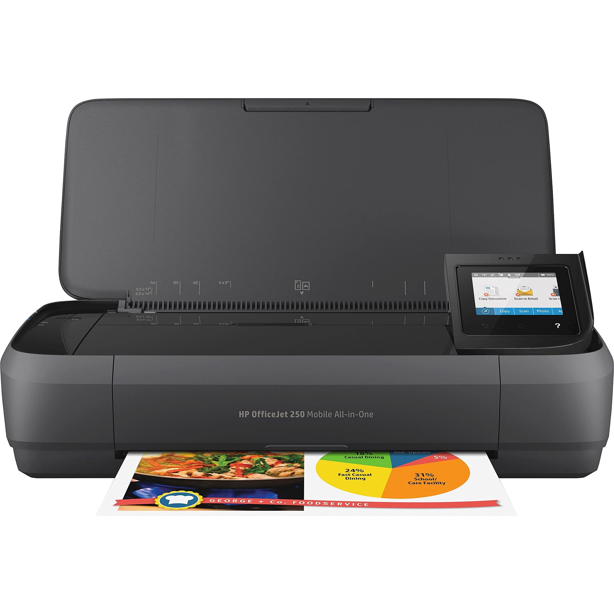 Impresora Portátil Hp Officejet 250 All-in-one Cz992a Negra
