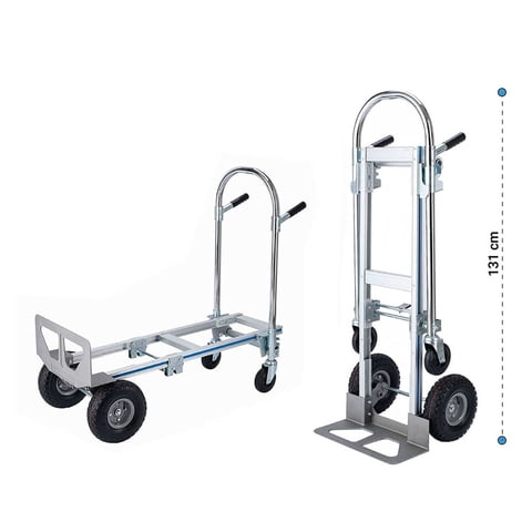 Genérico - Carro De Carga 2 En 1 De 118 Cm. Capacidad 200/250 Kg