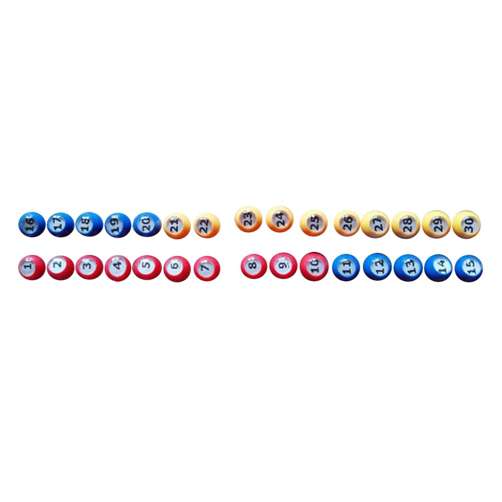Bothyi - 30 Dispositivos De Bolas De Bingo, Bola De Conteo Duradera Portátil Para Noches, Fiestas Familiares
