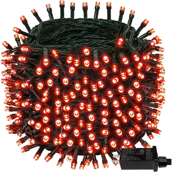 Guirnalda de luces navideñas BHCLIGHT, 95 pies, 240 LED, cable verde