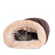 thumbnail image 1 of Cama para gato Armarkat color mocha con tapete removible, 56 cm x 36 cm, 1 of 7