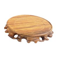 Bothyi - Tetera Con Base De Madera Retro, Base Para Acuario, Estatua De Buda, Soporte Para Jarrón, Base Para Bonsái De 12Cm