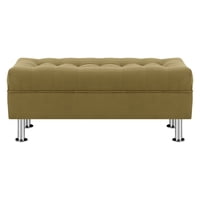 Bodevir - Banqueta Lisboa 2C Felpa 12 Verde Musgo