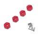 thumbnail image 1 of Adaptador De Conversión De Transmisión De Buje Hexagonal De Rueda 4x Para Wltoys 1/14 14400 RC Car Red, 1 of 5