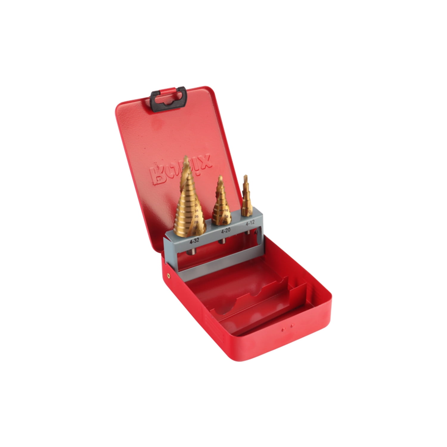 Ronix - Set De Brocas Escalonadas 3 Piezas Hss M2