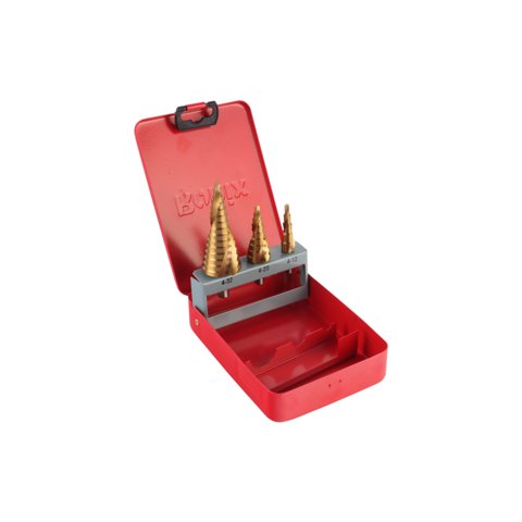 Ronix - Set De Brocas Escalonadas 3 Piezas Hss M2