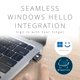 thumbnail image 3 of Llave de huellas dactilares Kensington USB‑C para Windows Hello, 3 of 7