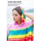 thumbnail image 4 of Poncho Catalonia Surf de secado rápido con capucha, diseño arcoíris, 4 of 8