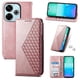 thumbnail image 2 of Funda Flip FOXDOCK para Xiaomi POCO M6 Pro 4G , Estilo Billetera con Diseño Rombo, Correa de Mano y Soporte, Uso Diario, 2 of 6