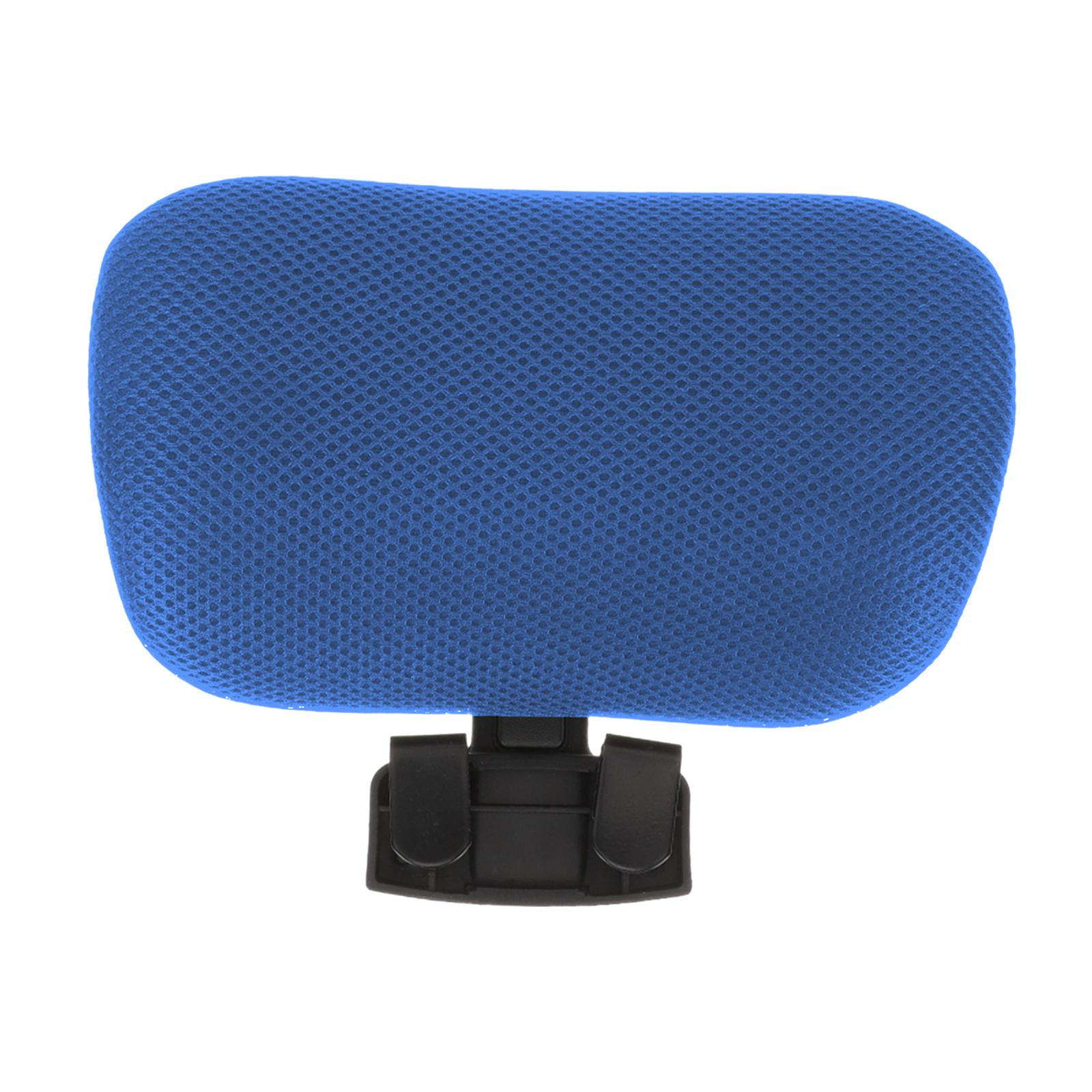 Magideal - Cojín De Soporte Para El Cuello Para Reposacabezas De Silla De Oficina, Accesorio Ergonómico, Ajustable Y Universal, Almohada Para La Cabeza Con , Azul