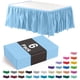 thumbnail image 1 of Falda para mesa Exquisite Pack de 6 74 cm × 4,2 m Azul claro, 1 of 8