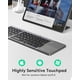 thumbnail image 3 of Teclado Bluetooth plegable Samsers con panel táctil gris, 3 of 9