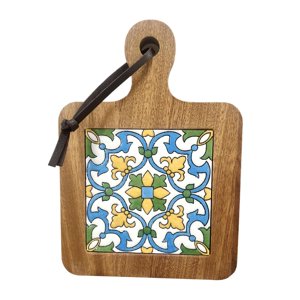Bothyi - Alfombrilla Para Ollas Con Azulejos De Madera, Protección De Escritorio Para Ollas Y Sartenes, Tazas De Agua Para El Hogar D