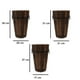 thumbnail image 3 of Maceteros De Madera De Abeto. Pack 3 Unidades. 35 / 31 / 37 Cm, 3 of 4