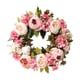 thumbnail image 2 of Guirnalda de flores de peonía hecha a mano, guirnalda de primavera, corona Floral de imitación de 40cm para puerta delantera de boda, decoración para peonía k, 2 of 5