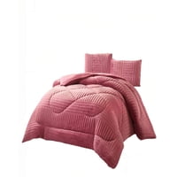 Genérico - Cobertor De Peludos Leche Con Relieve King Color Rosado