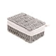 thumbnail image 4 of Cesta De Almacenamiento De Escritorio, Organizador Apilable Para Estantes De Tocador, Armario, Gris S Con Tapa, 4 of 5