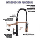 thumbnail image 3 of Labalaos Grifo Llave Lavaplatos Cocina Extensible Triple Cepillado Negro, 3 of 3