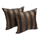 thumbnail image 1 of Cojín Decorativo Blazing Needles Chocolate a Rayas 43 cm (Juego de 2), 1 of 1