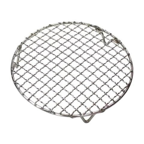 Ioensy - Asador De Alambre De Acero Inoxidable Con Patas, Rejilla Para Cocinar, Ideal Para Camping, Fiestas, Picnic, 29,5 Cm