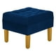 thumbnail image 4 of Sofa Retro 3c + 2 Pouf Felpa 01 Azul Marino, 4 of 6
