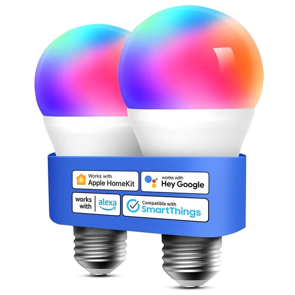 Bombilla inteligente Meross E26, multicolor, 9 W, 810 lm, regulable
