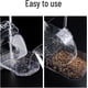 thumbnail image 3 of Jaula para baño de pájaros, suministros de limpieza para mascotas, bañera transparente para cacatúas, pájaros, con ganchos para colgar y cajón inferior para pájaros pequeños, loros, periquitos espacio, 3 of 7