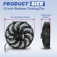 thumbnail image 2 of Ventilador de radiador EVERESTWAY 30 cm 12 V 80 W 2 piezas, 2 of 7