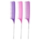 thumbnail image 5 of Peine Para Resaltar El Cabello De 3 Piezas Separación Multifunción Para Peluqueros Mujeres Hombres Púrpura Rosa, 5 of 5