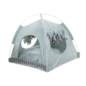 Ioensy - Cat House Cabina Autocalentable Con Cojín Nido Transpirable Para Perros Cachorro Verde