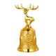 thumbnail image 1 of Servicio Llamada Campana Mano Ruidosa Adorno Navidad Handbell Ciervo Oro, 1 of 3