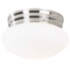 thumbnail image 1 of Lámpara de techo 360 Lighting con diseño de hongo, cúpula de 20 cm, acero cepillado, 1 of 2