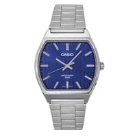 Casio - Reloj Standard Análogo Acero Inoxidable Esfera Azul Cuarzo Mtp-B140D-2A Para Hombre