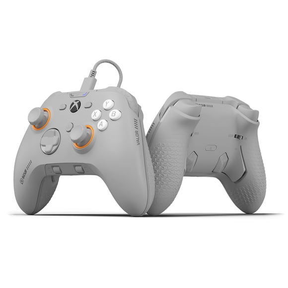 Control SCUF VALOR con cable para Xbox, rendimiento, gris claro