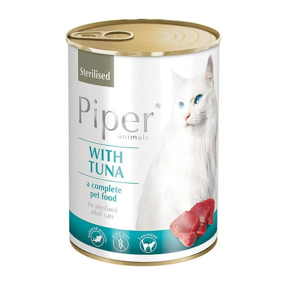 Piper - Alimento Húmedo Gato Adulto Atún Lata 400 GR