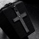 thumbnail image 3 of Collar Cruz Oración Acero Inoxidable Negro, 3 of 3