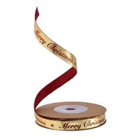 Bothyi - Cintas De Borde Con Alambre Navideño Patrones De Elementos Navideños Usos Amplios Manualidades De Bricolaje Estilo A