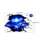 thumbnail image 2 of 1pcs 3D Ripped Starry Sky Decorative Floor Stickers, Self-adhesive Removable PVC Stickers Suitable For Living Room Bedroom, 2 of 2