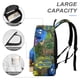 thumbnail image 4 of Jungla de la Intersección-theme Backpack, Campus style schoolbag Bookbag with Adjustable Shoulder Straps And Large Zip Compartment, Unisex Travel Bags.42x30x15cm, 4 of 6
